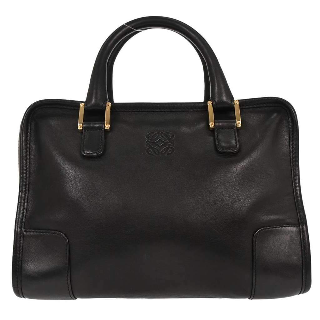 Loewe Amazona Bag Black Leather Good condition - Front View