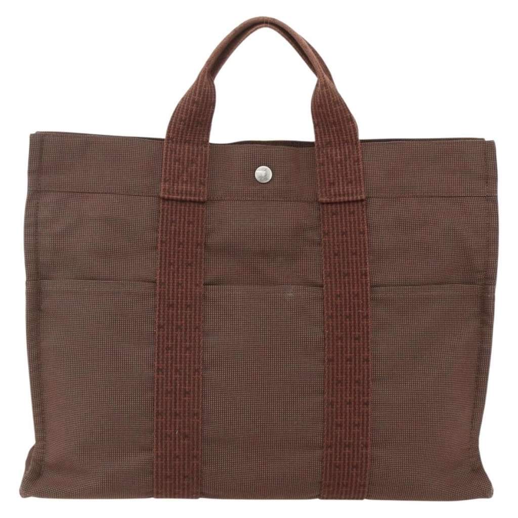 Hermès Fourre-tout Herline Brown Canvas Good condition - Front View