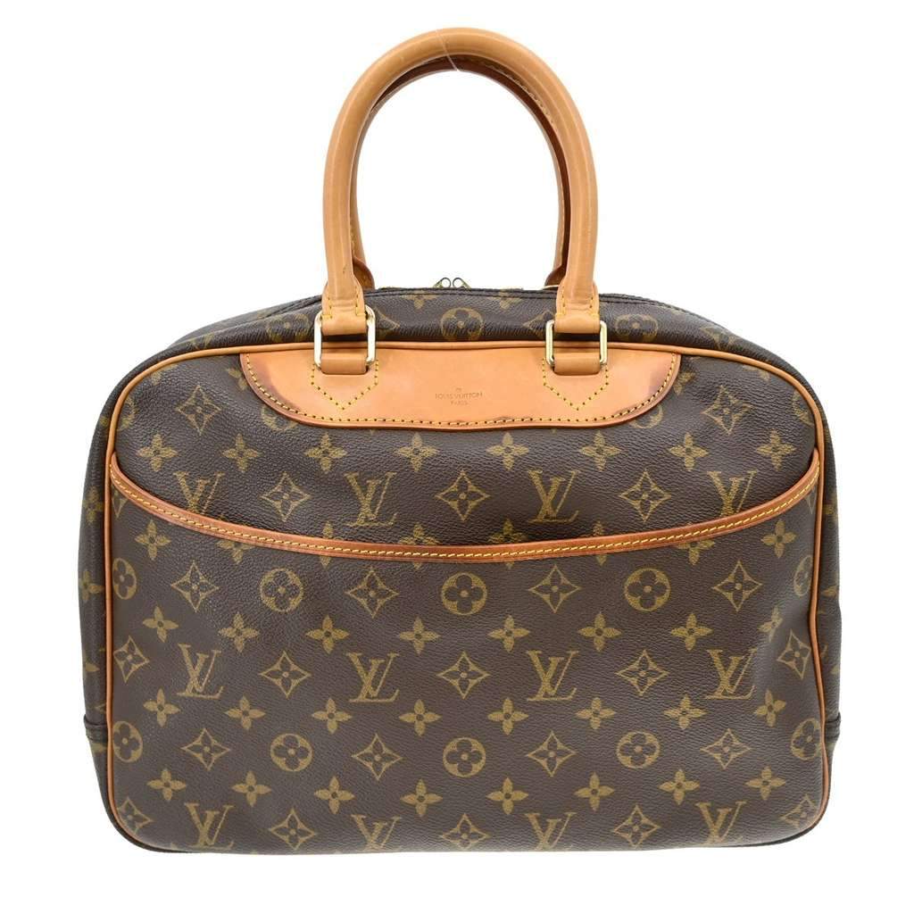 Louis Vuitton Deauville Handbag Brown Canvas Good condition - Front View