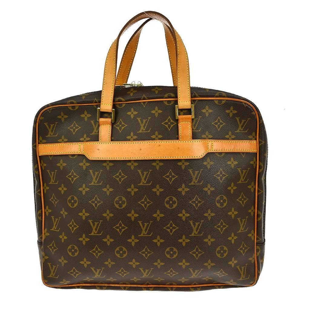 Louis Vuitton Porte-Documents Pegase Bag Brown Canvas Fair condition - Front View