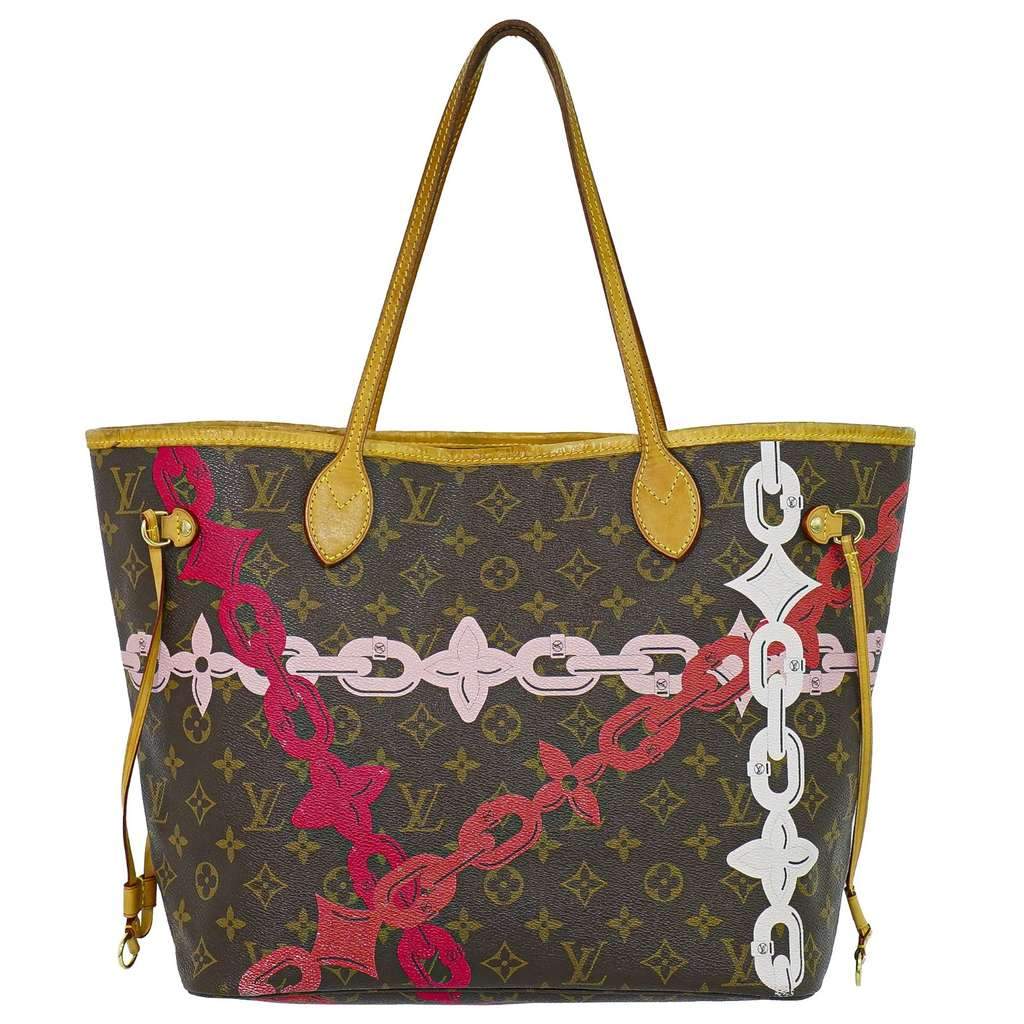 Louis Vuitton Neverfull NM Tote Brown Canvas Good condition - Front View