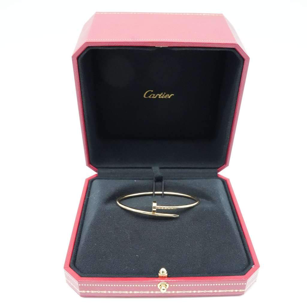 Cartier Just Un Clou Bracelet 18K Yellow Gold SM Size:16 159MU 9.06g Gold Good - Front View