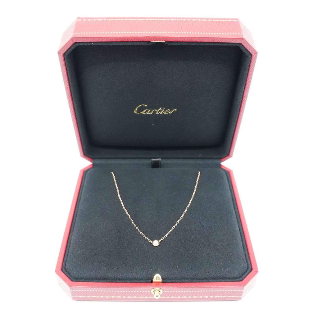 Cartier D'amour SM K18 Rose Gold NC Diamond 2.9g Gold Rose Gold Good - Front View