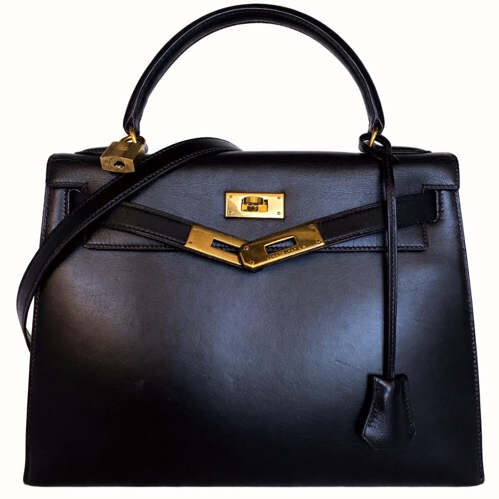 Hermès Kelly 28 Sellier Black