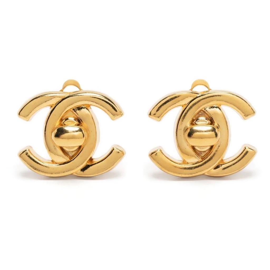 Chanel CC Turnlock CC Earrings