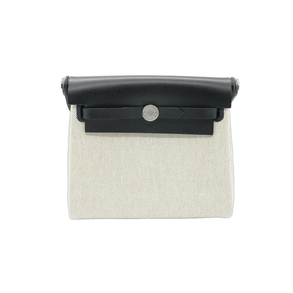 Hermès Herbag Mini 20 White/Beige