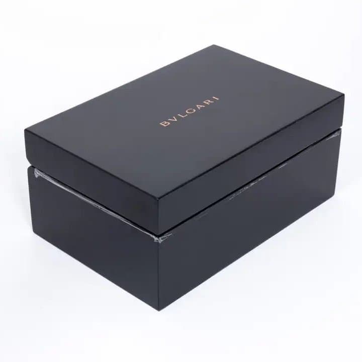 Bvlgari صندوق عرض كبير مطلي بالورنيش