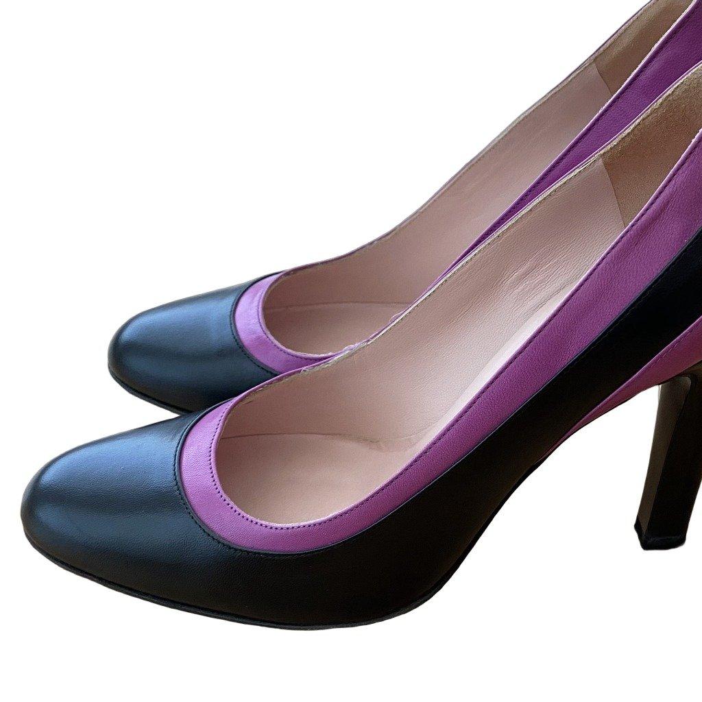 Emilio Pucci Black Leather Heels