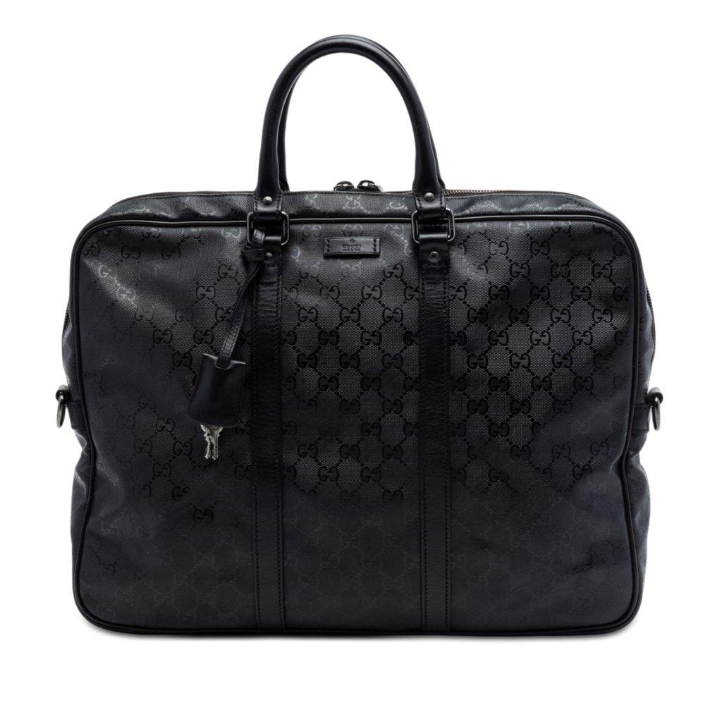 Gucci حقيبة أعمال مطبوعة من جي جي