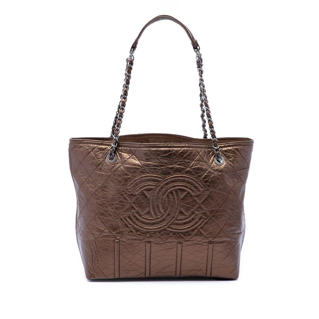 Chanel Distressed Calfskin Shopping In Moscow Tote