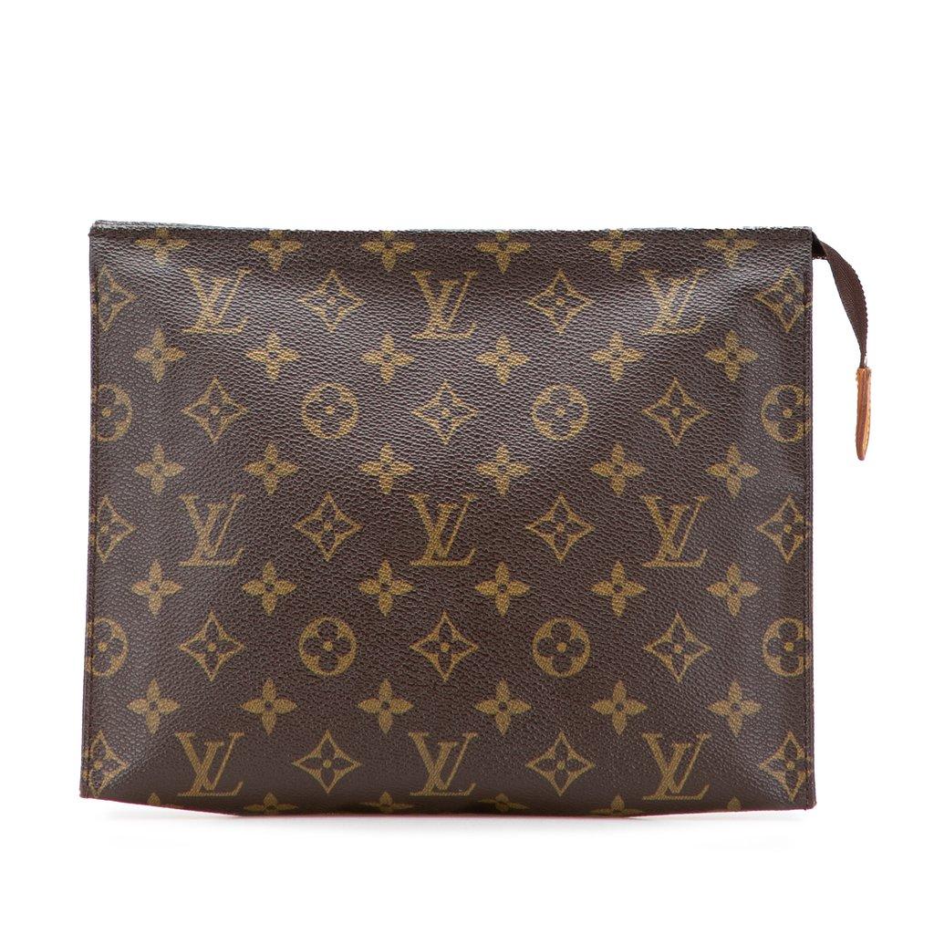 Louis Vuitton حقيبة أدوات تجميل بنقش الأحرف الأولى 26
