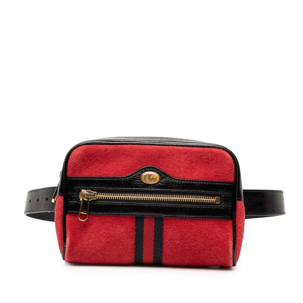 Gucci حقيبة حزام صغيرة من جلد الغزال من نوع أوفيديا