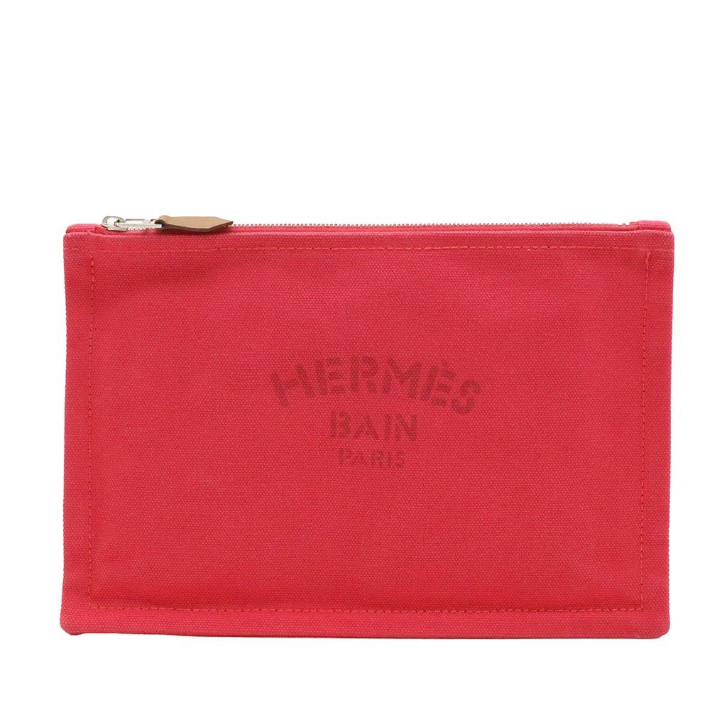 Hermès Toile Bain Yachting Flat Pouch PM