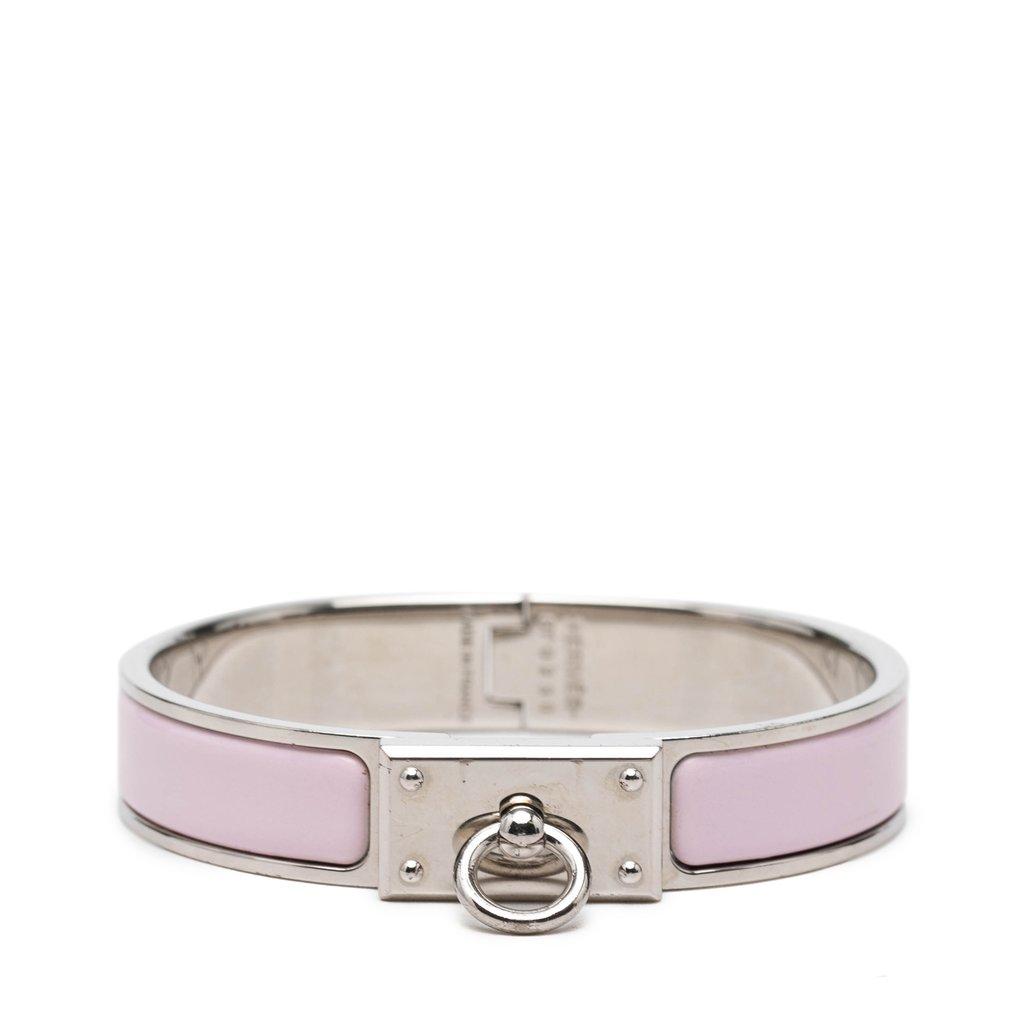 Hermès Narrow Enamel Clic Anneau Bracelet PM