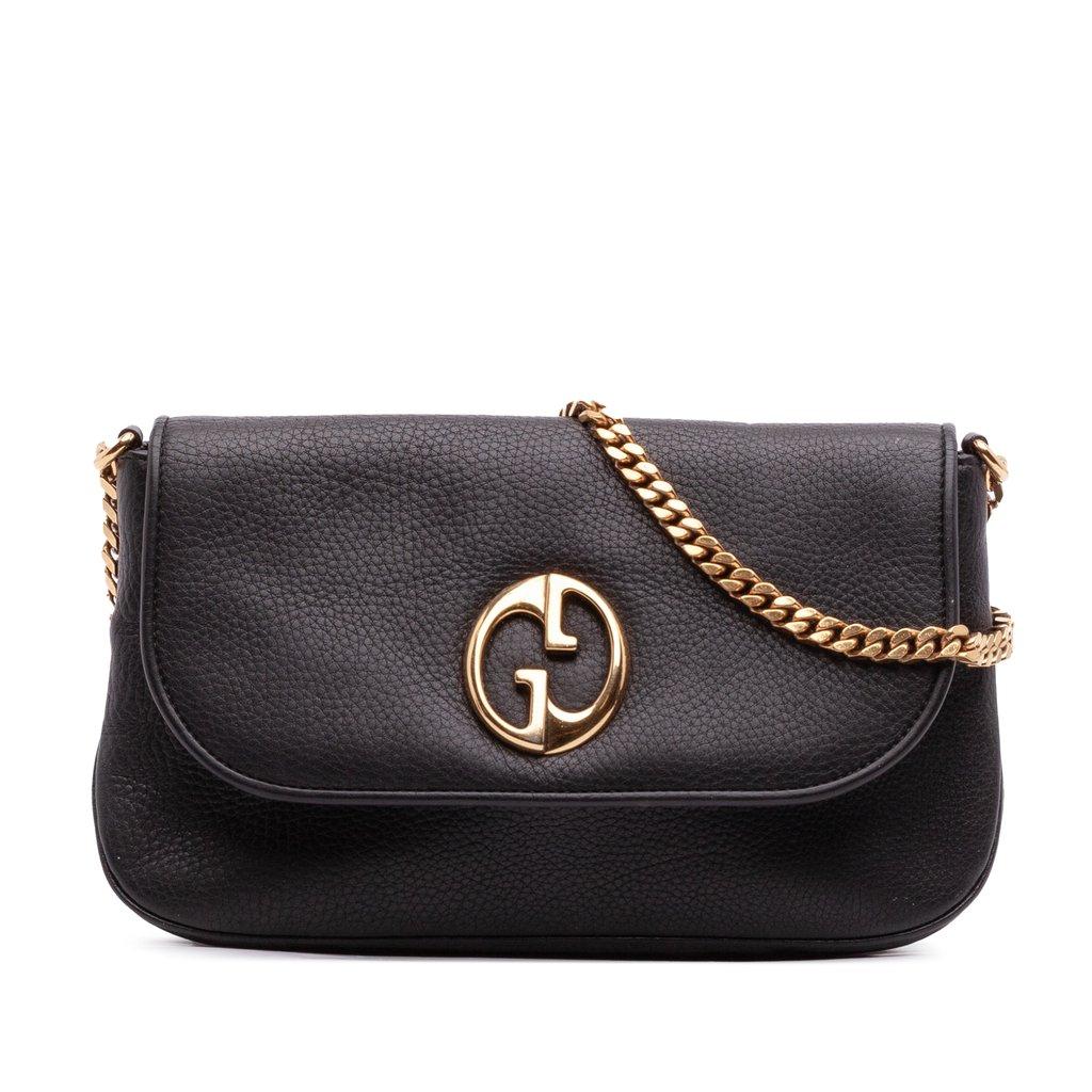 Gucci Medium Leather 1973 Chain Shoulder Bag