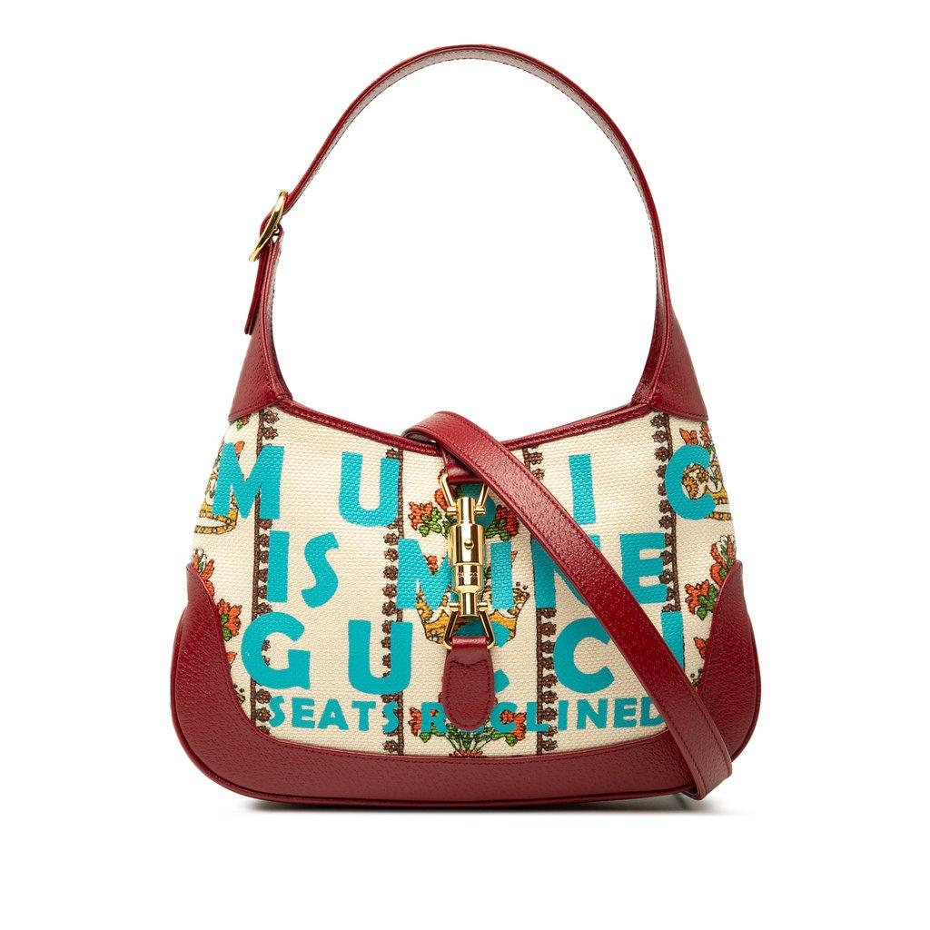 Gucci حقيبة كروس صغيرة من قماش الكانفاس، إصدار الذكرى المئوية لموسيقى جاكي 1961