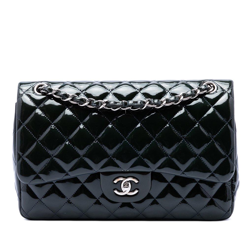 Chanel Jumbo Classic Patent Double Flap