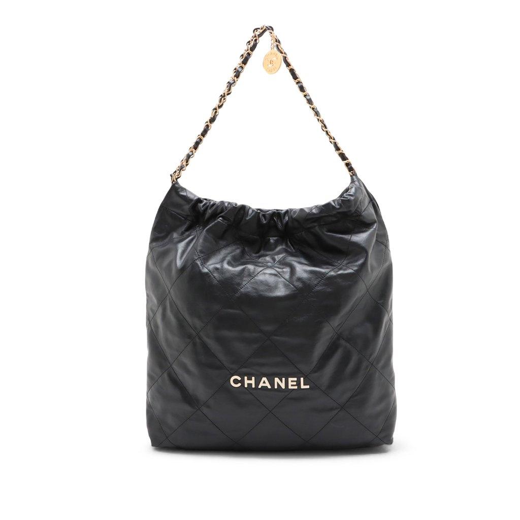 Chanel Medium Quilted Shiny Calfskin 22 Handbag