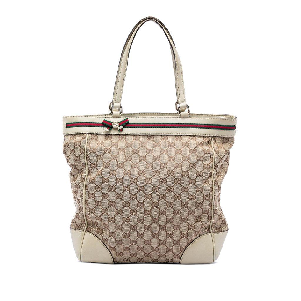 Gucci GG Canvas Web Mayfair Tote
