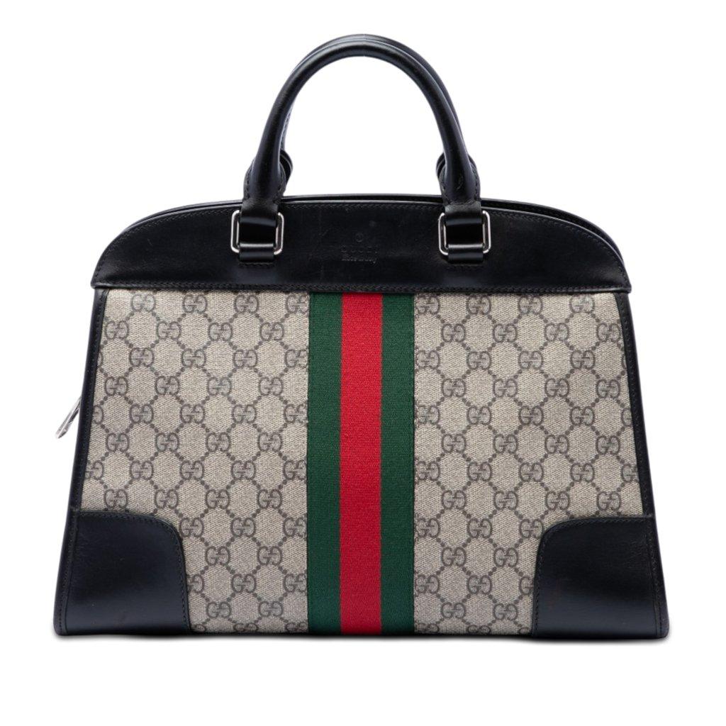 Gucci GG Supreme Web Dome Top Handle Bag