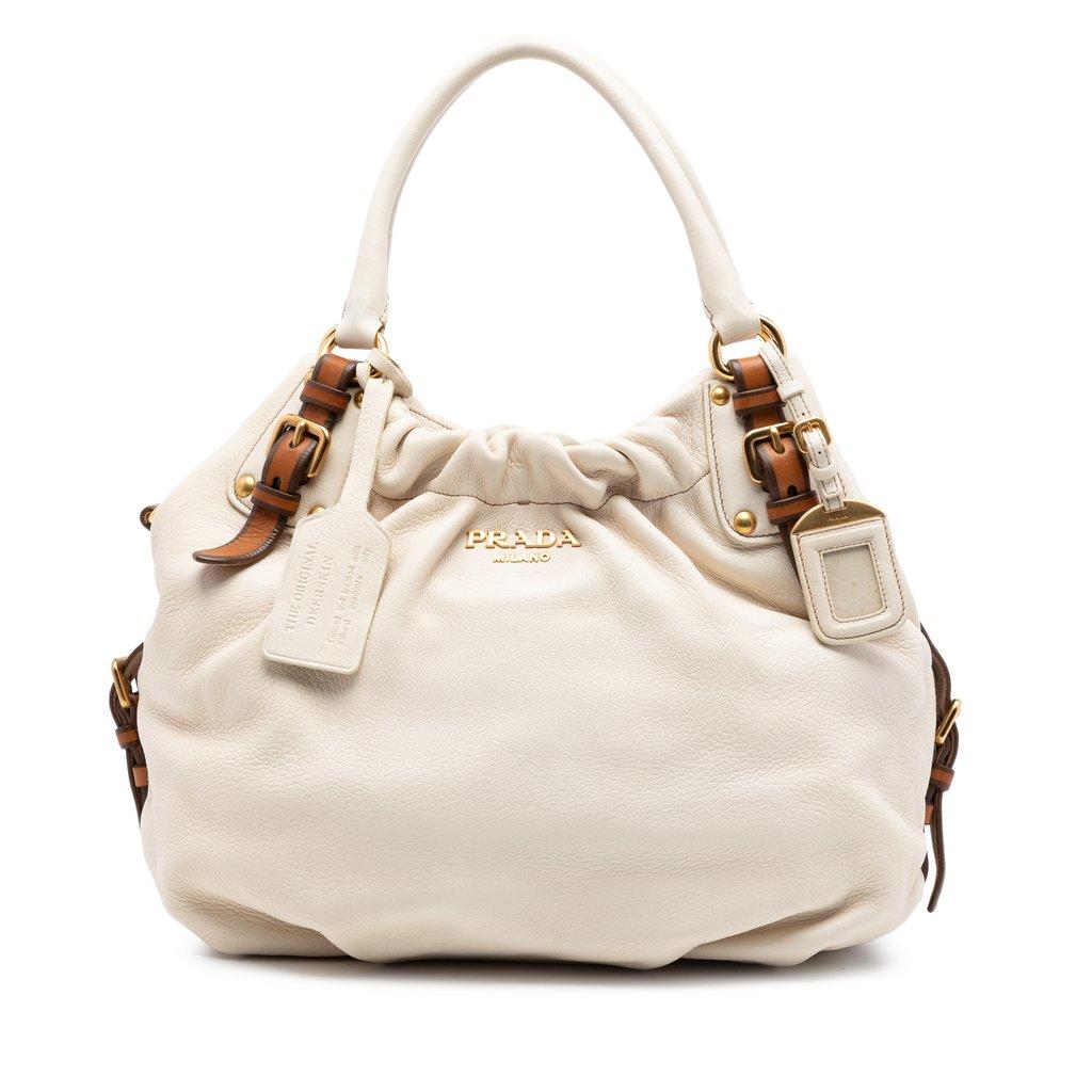 Prada Cervo Deerskin Antik Shoulder Bag