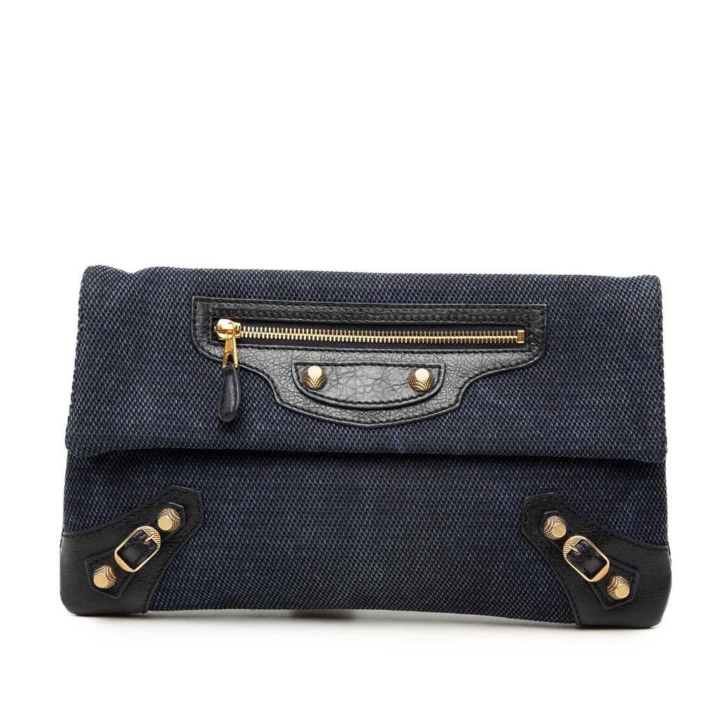 Balenciaga Canvas Motocross Giant 12 Envelope Clutch