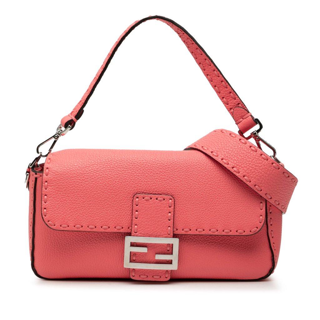 Fendi حقيبة جلدية Selleria الرغيف الفرنسي