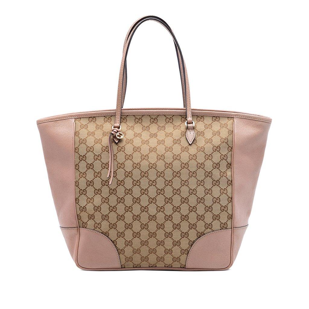 Gucci حقيبة بري من قماش الكانفاس والجلد بنقشة GG