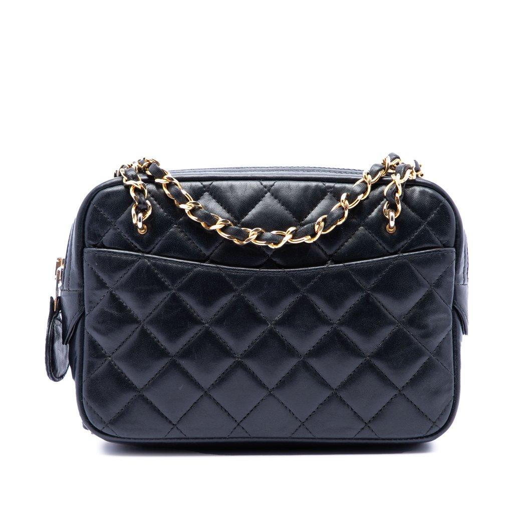 Chanel Mini CC Quilted Lambskin Pocket Chain Camera Bag