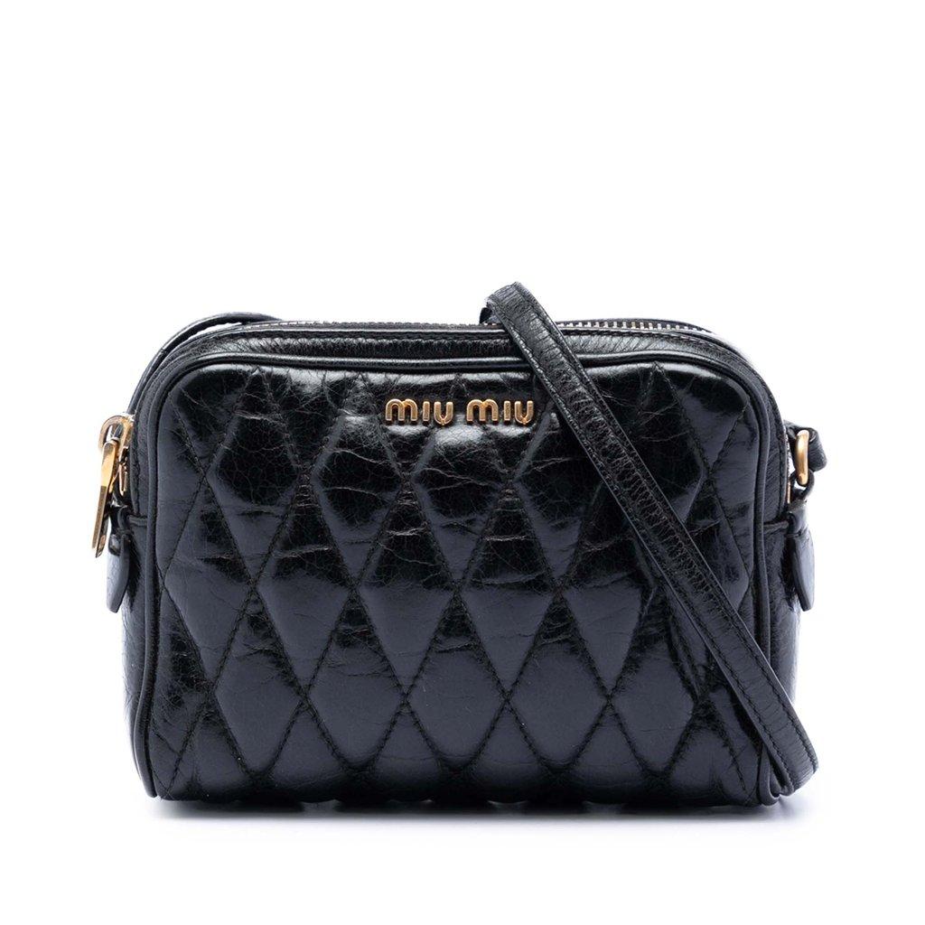 Miu Miu Matelasse Nappa Camera Crossbody