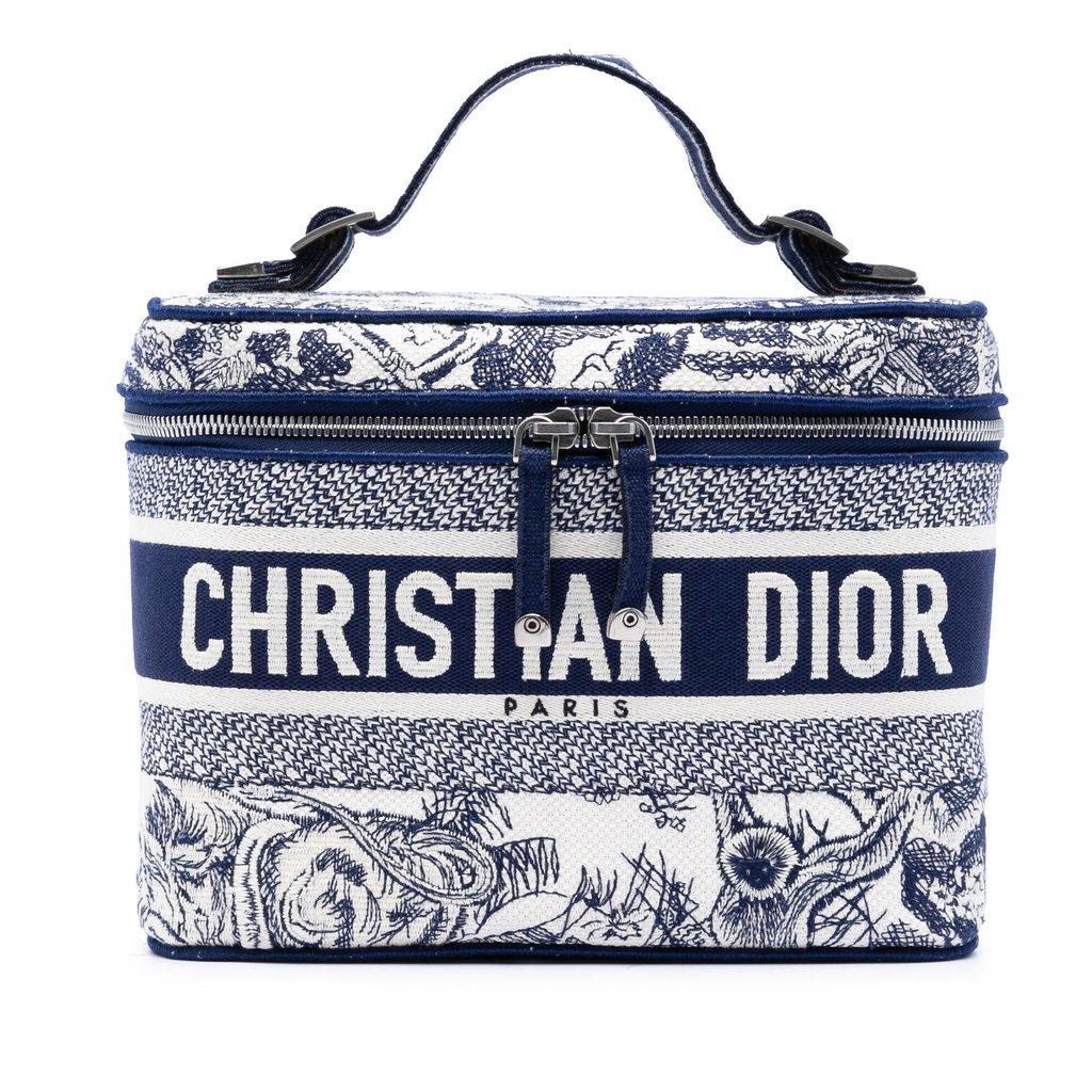 Dior Embroidered Canvas Toile De Jouy DiorTravel Vanity Case