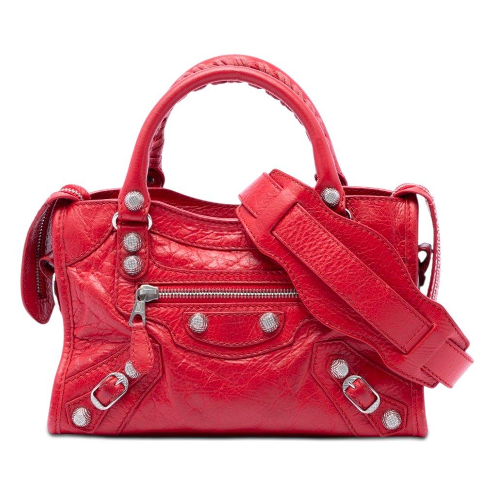 Balenciaga Mini Lambskin Motocross Giant 21 City Satchel