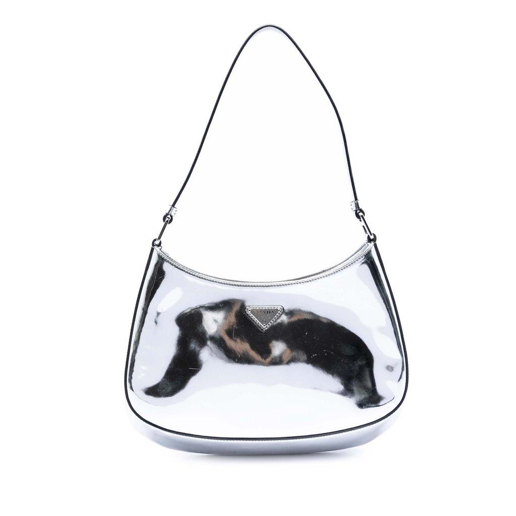 Prada Spazzolato Leather Cleo Shoulder Bag