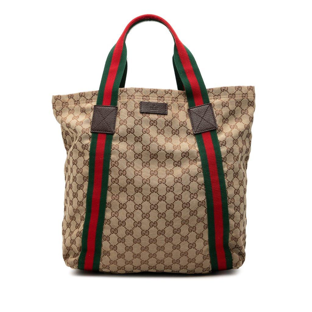 Gucci GG Canvas Web Tote