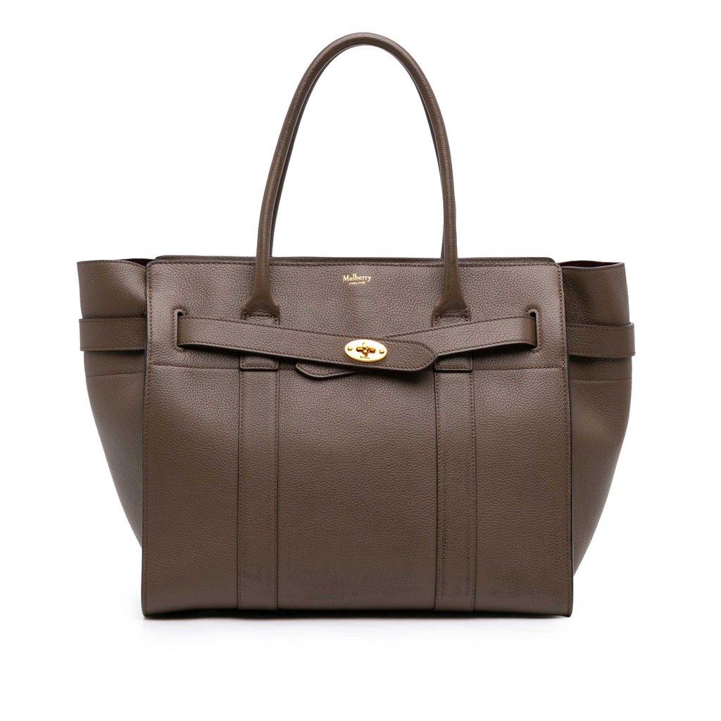 Mulberry Small Grained Calfskin Zipped Bayswater Satchel