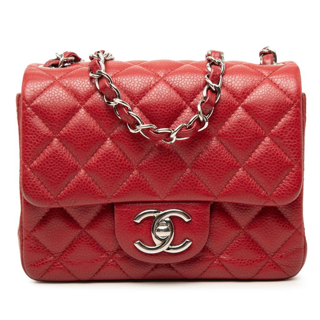 Chanel Mini Square Classic Caviar Single Flap