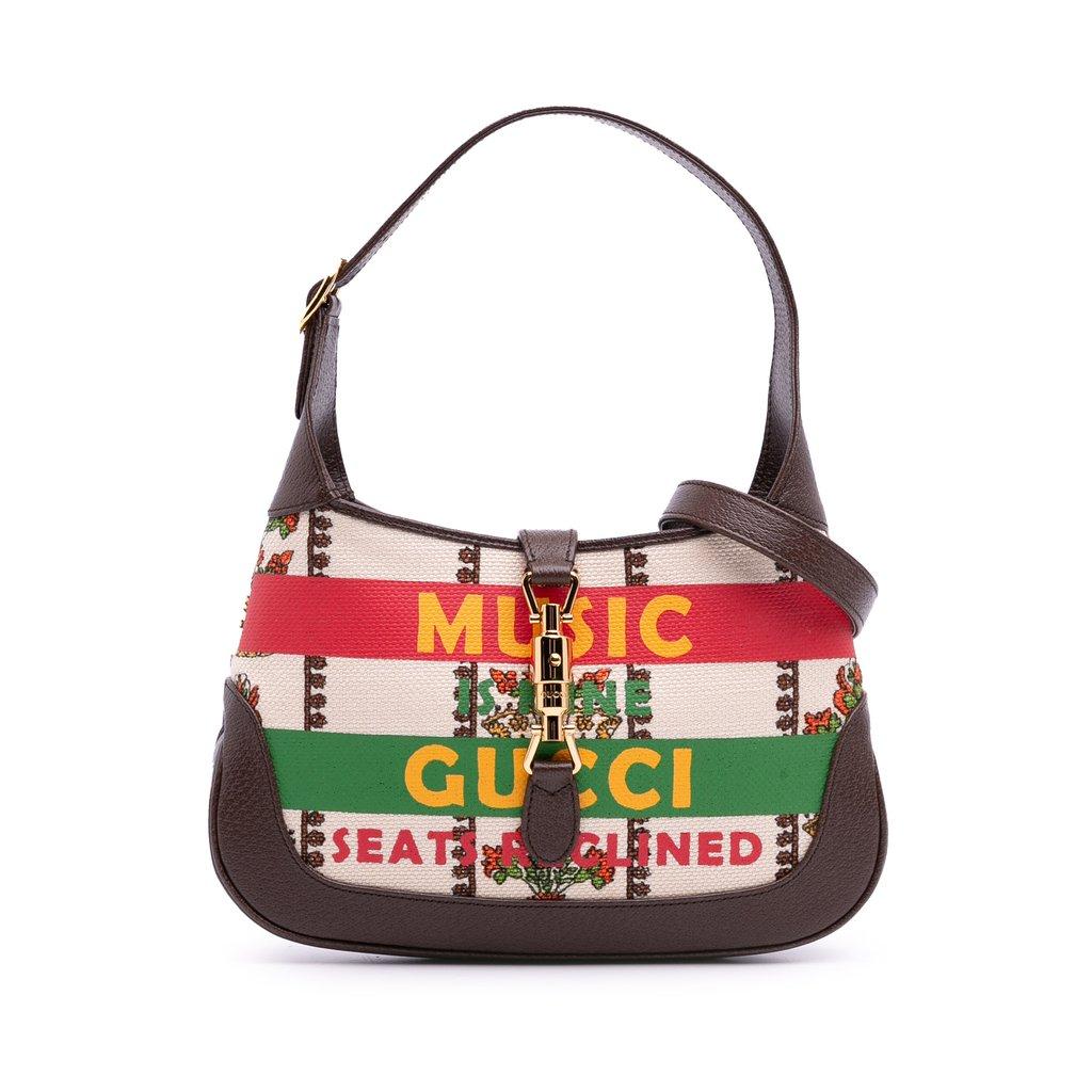 Gucci حقيبة كروس صغيرة من قماش الكانفاس، إصدار الذكرى المئوية لموسيقى جاكي 1961