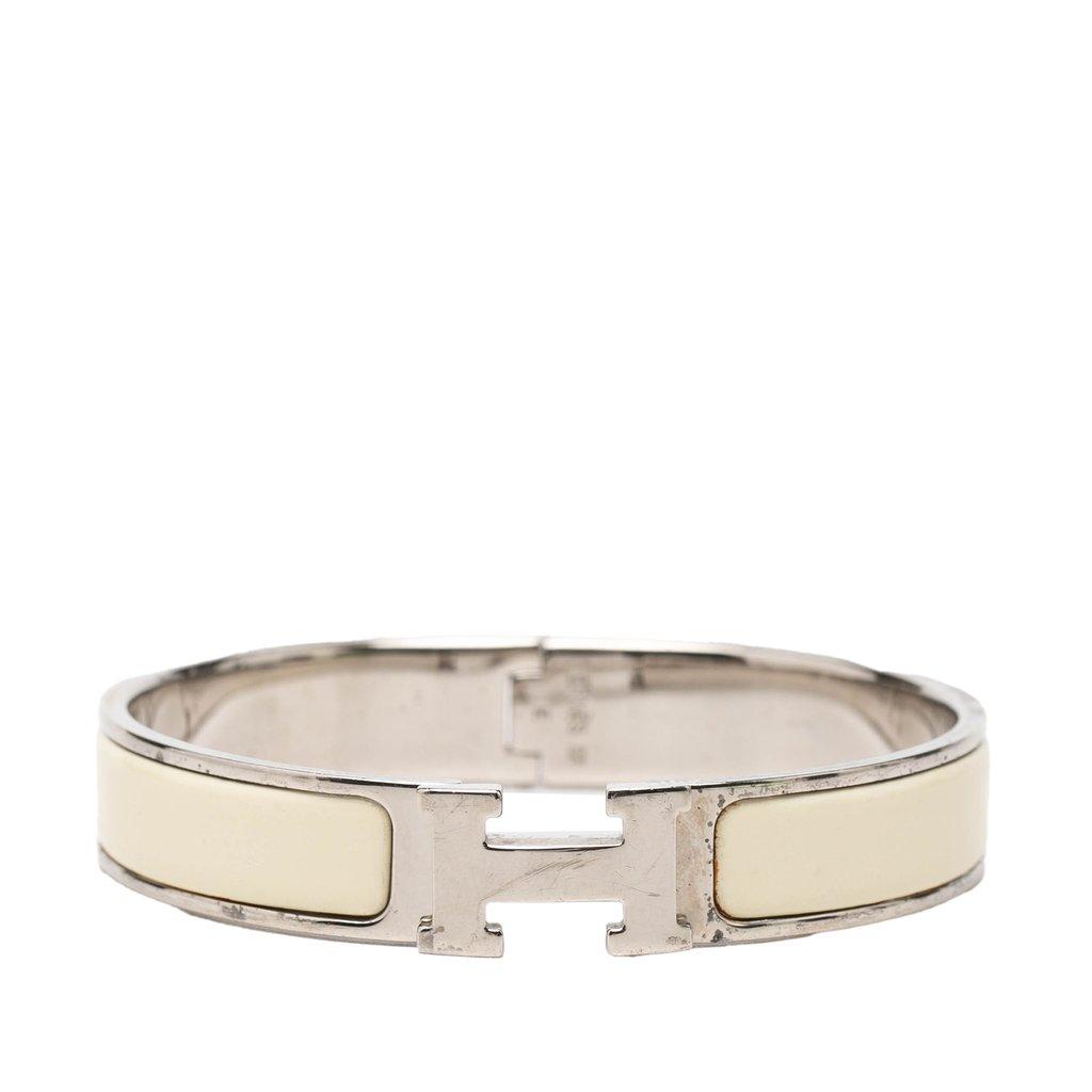 Hermès Narrow Enamel Clic H Bracelet PM