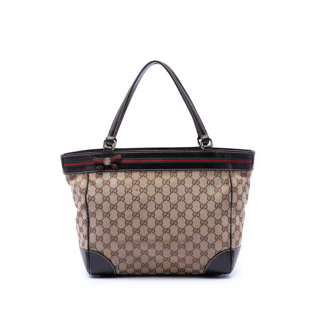 Gucci GG Canvas Web Mayfair Tote