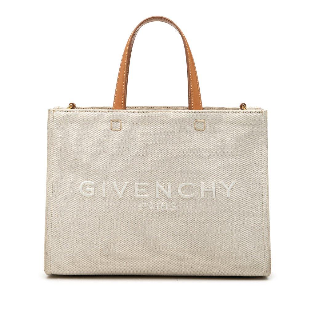 Givenchy حقيبة تسوق صغيرة من القماش على شكل حرف G