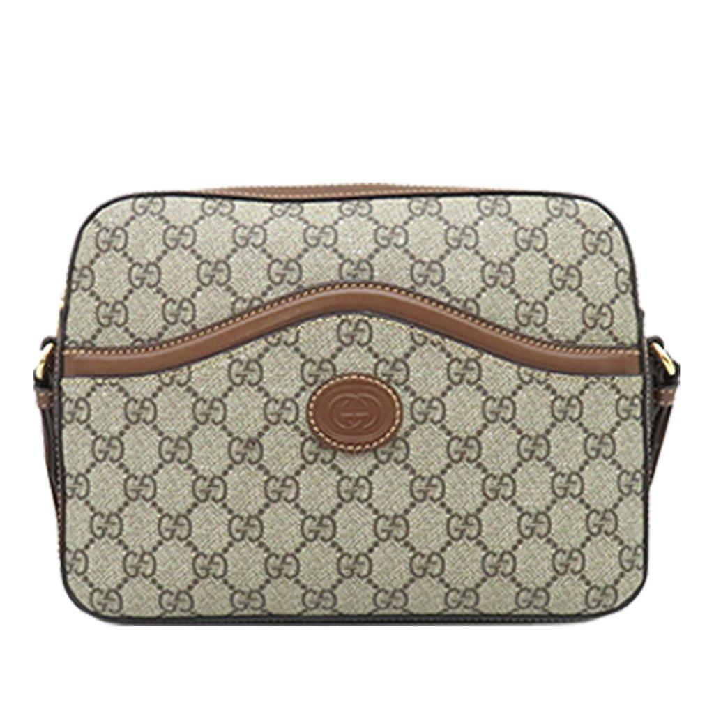 Gucci GG Supreme Retro Interlocking G Messenger Bag