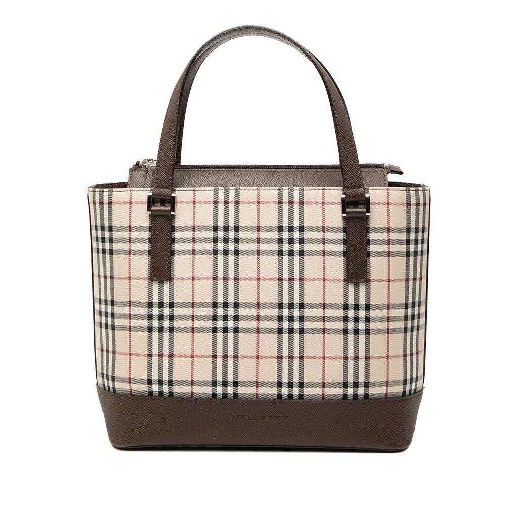 Burberry House Check Canvas Handbag
