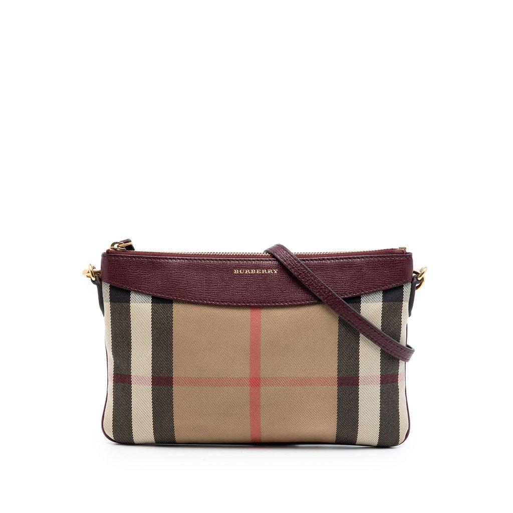 Burberry Mega Check Canvas Derby Peyton Crossbody