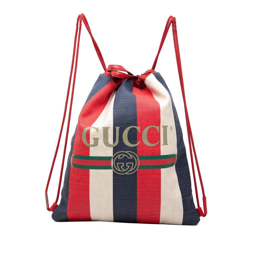 Gucci حقيبة ظهر قماشية برباط من قماش سيلفي باياديرا