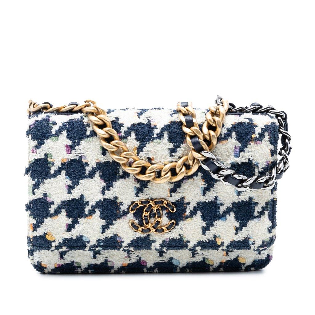 Chanel محفظة تويد 19 بسلسلة
