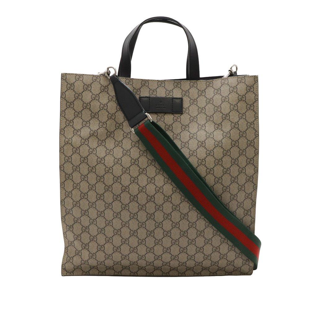 Gucci GG Supreme Web Vertical Satchel