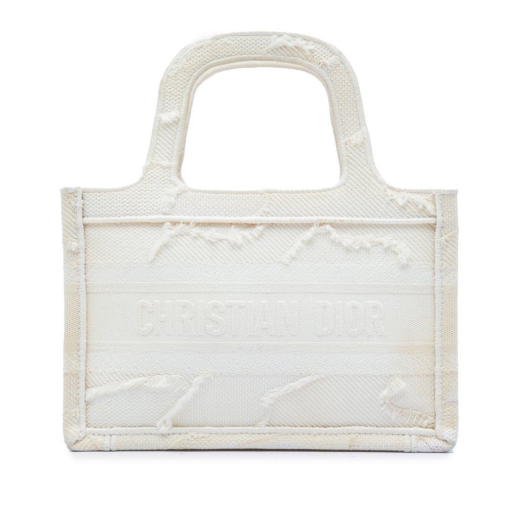 Dior Mini Embroidered Canvas Camouflage Book Tote