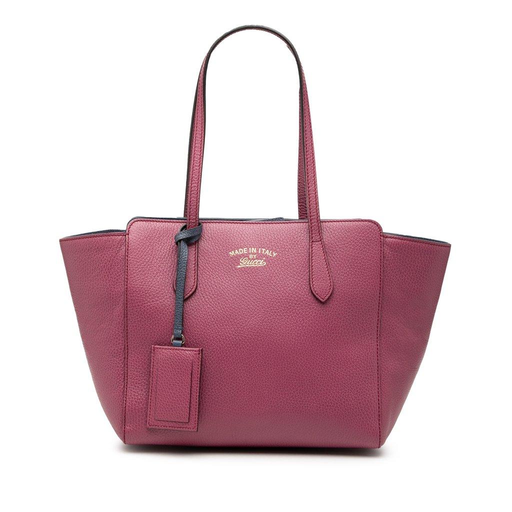 Gucci حقيبة تسوق متوسطة الحجم من جلد العجل
