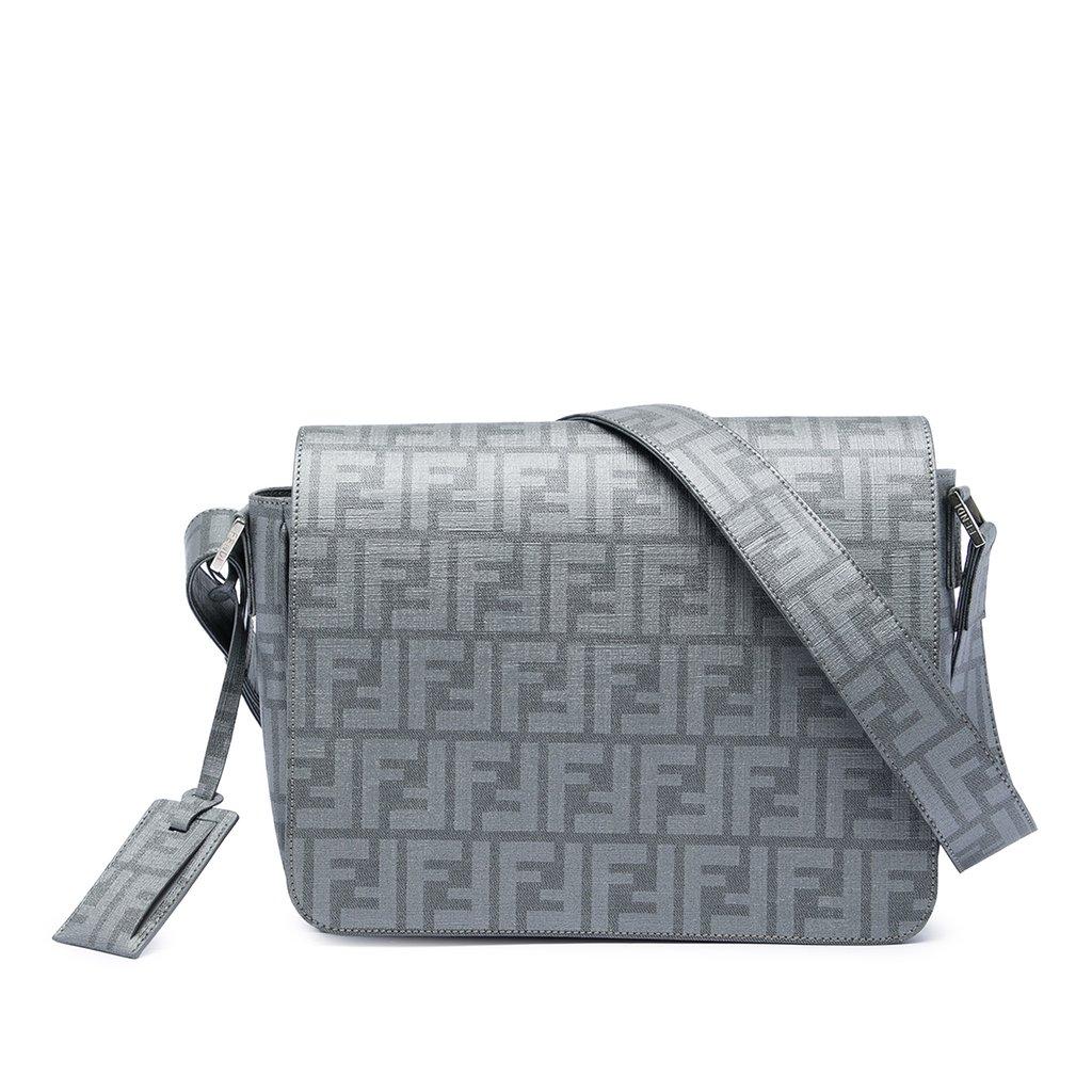 Fendi Zucca Spalmati Flap Crossbody