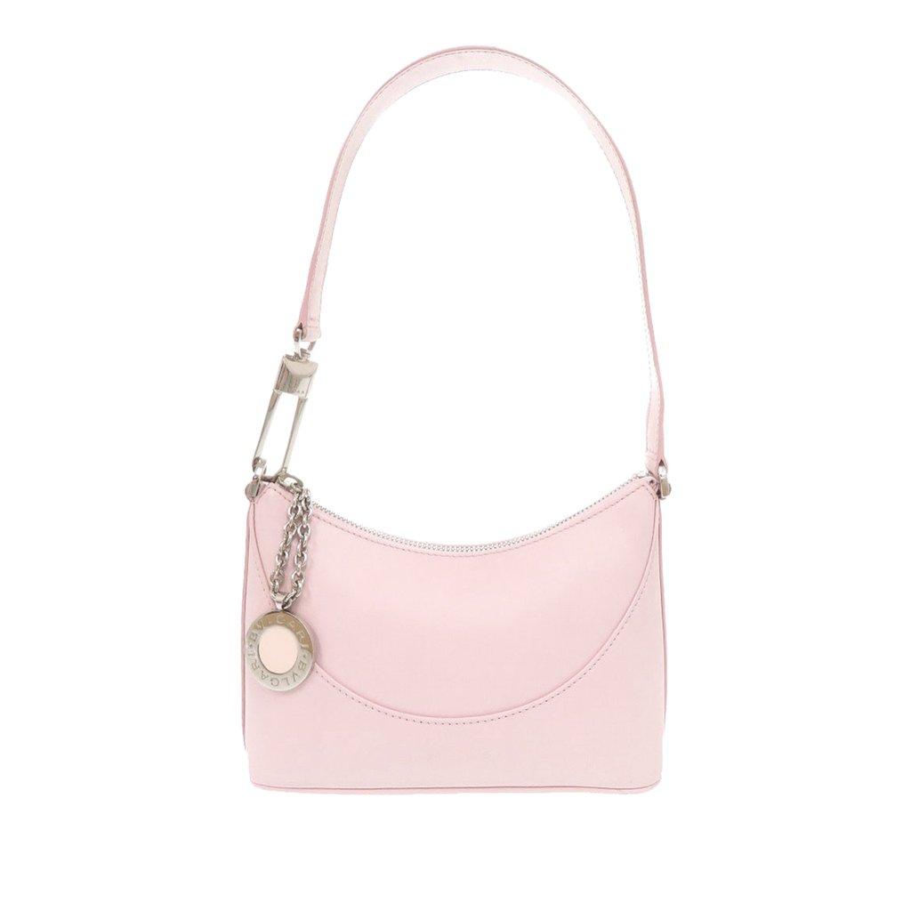 Bvlgari حقيبة كتف جلدية من لوغومانيا